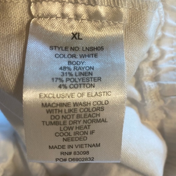 Ci Sono White shorts with drawstring XL - Picture 2 of 4